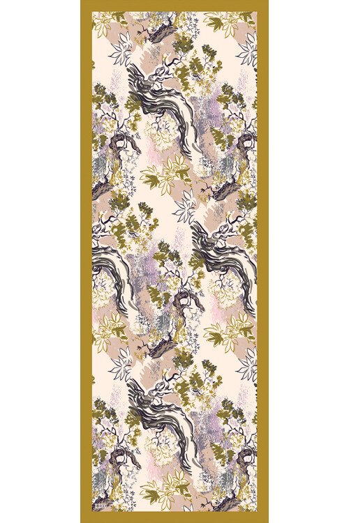 Curated Forest Şal - Yağ Yeşili