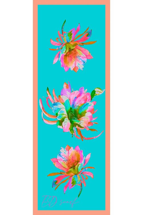 Curated Lilium Şal - Cam Göbeği