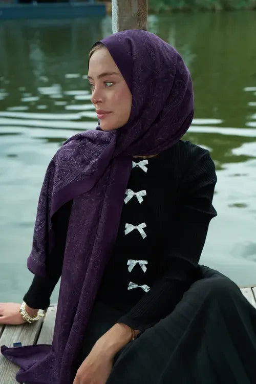 Heritage Saye Şal - Mor
