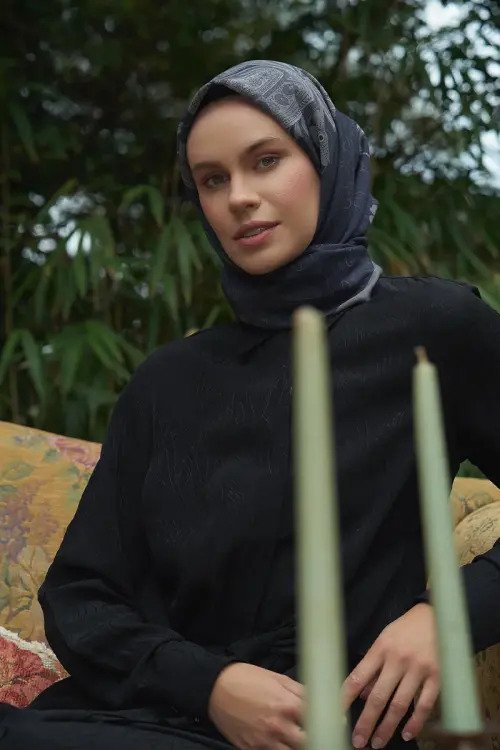 Seal Modal Eşarp - Lacivert