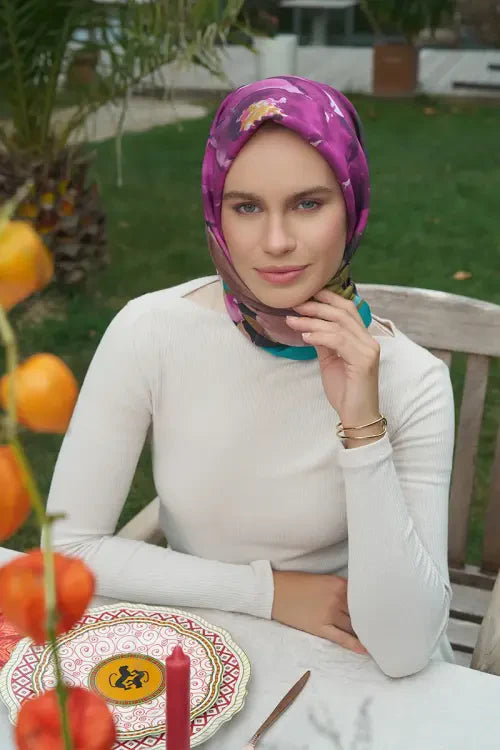 Rosa Modal Eşarp - Mavi