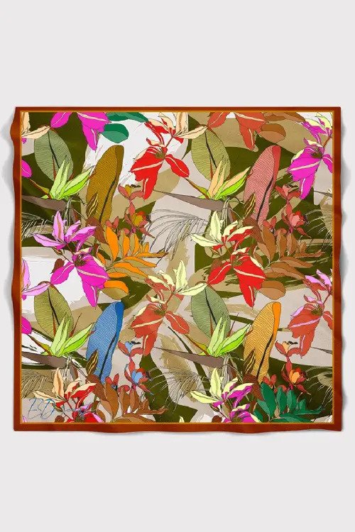 Leafly Modal Eşarp - Turuncu