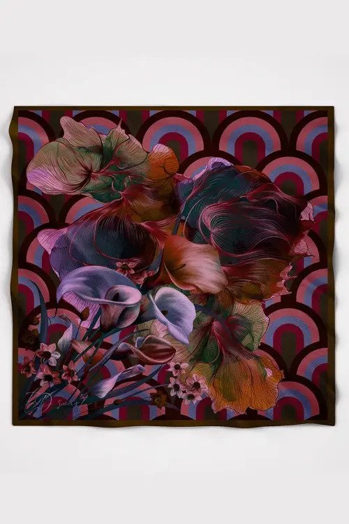 Calla Modal Eşarp - Kahve