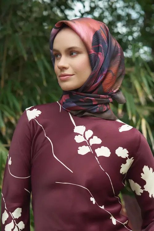 Calla Modal Eşarp - Kahve