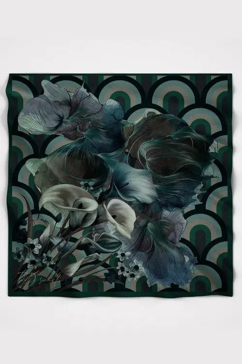 Calla Modal Scarf - Green