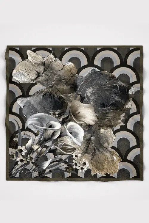 Calla Modal Scarf - Dark Green