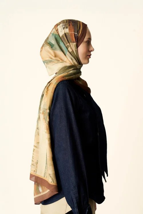 Fearless Cotton Modal Shawl - Brown