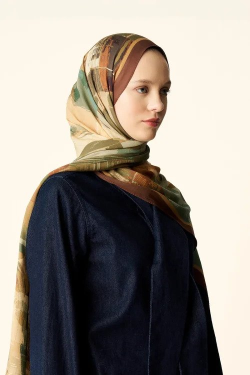 Fearless Cotton Modal Shawl - Brown