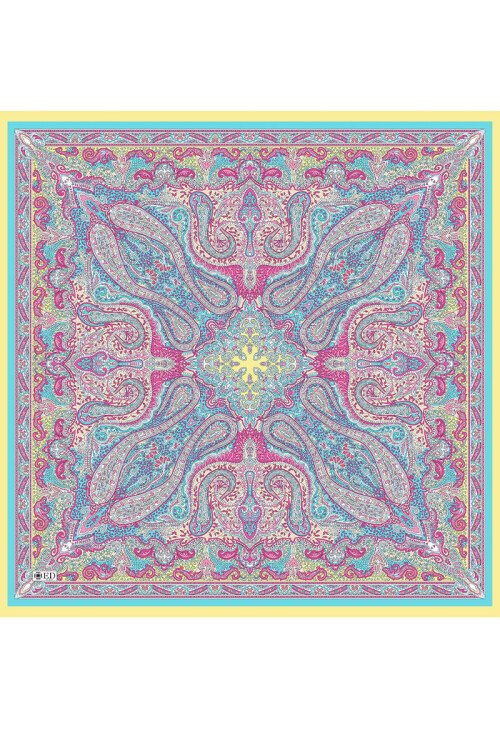 İpek Dokulu İsfahan Desenli Eşarp