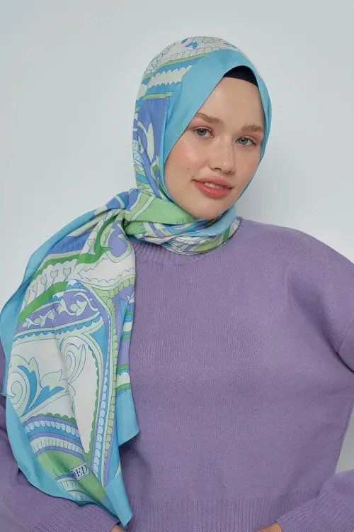 Paisley Collection Carnaval Shawl - Turquoise