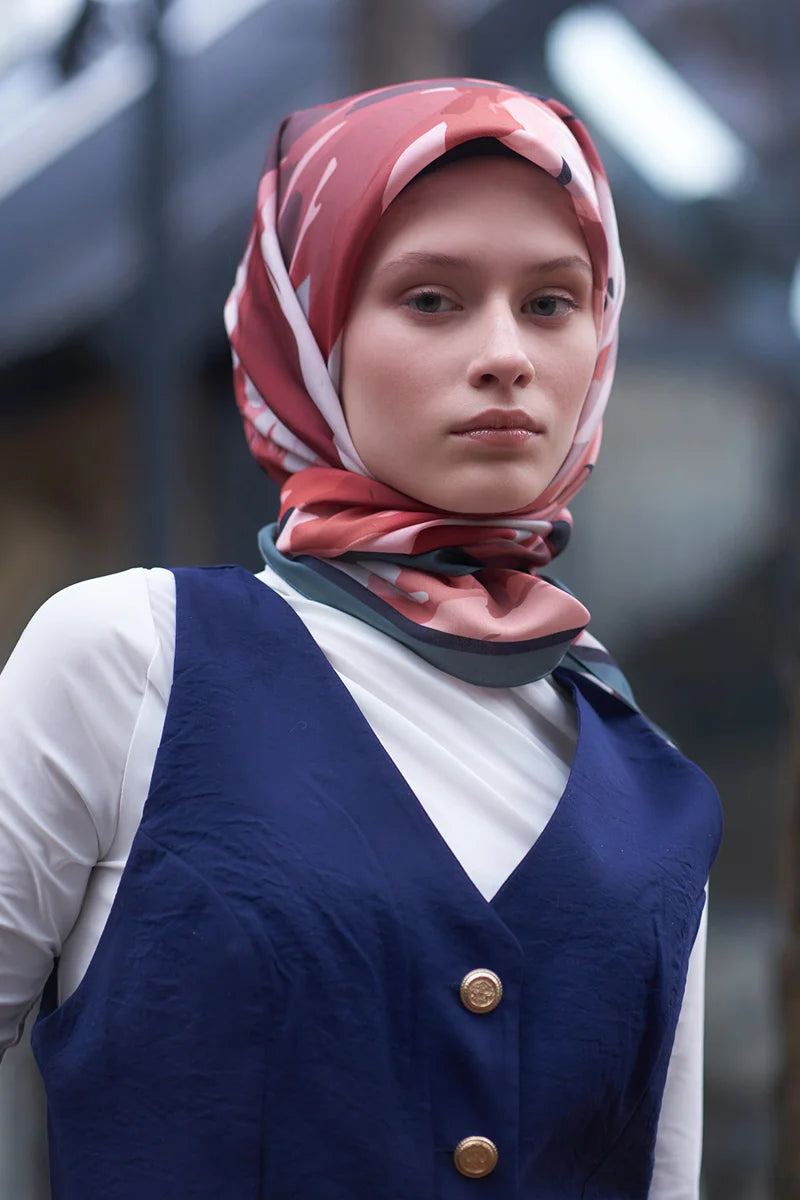 Freya Desen Modal Eşarp - Ruby