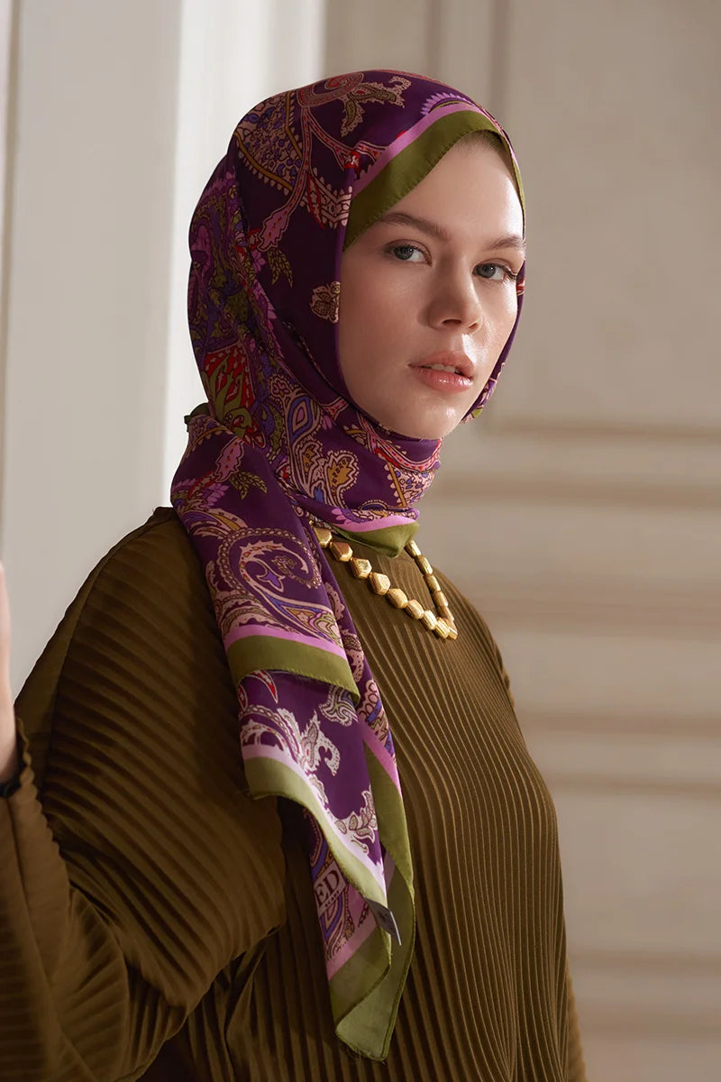 Heritage Alâ Şal - Yeşil / Mor