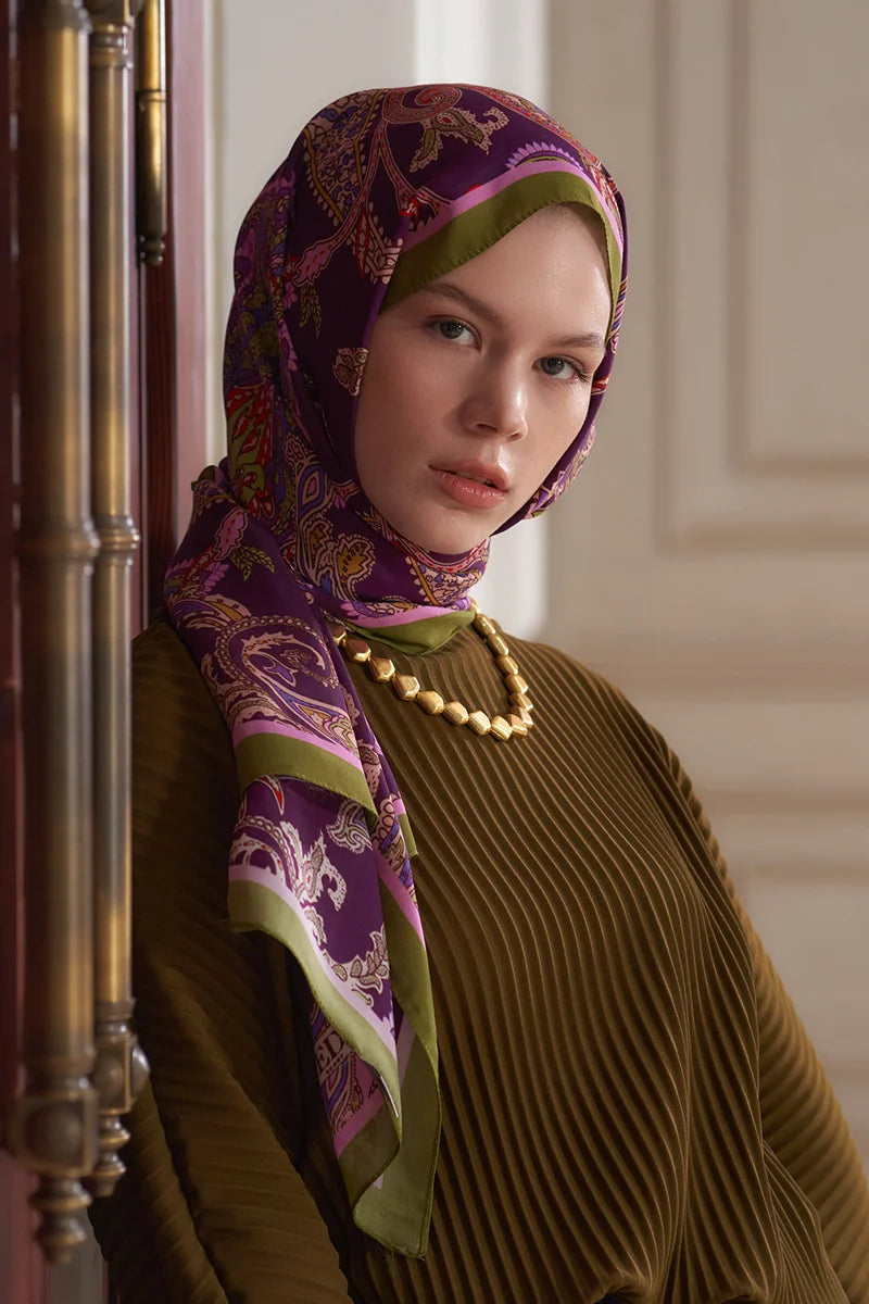Heritage Alâ Şal - Yeşil / Mor