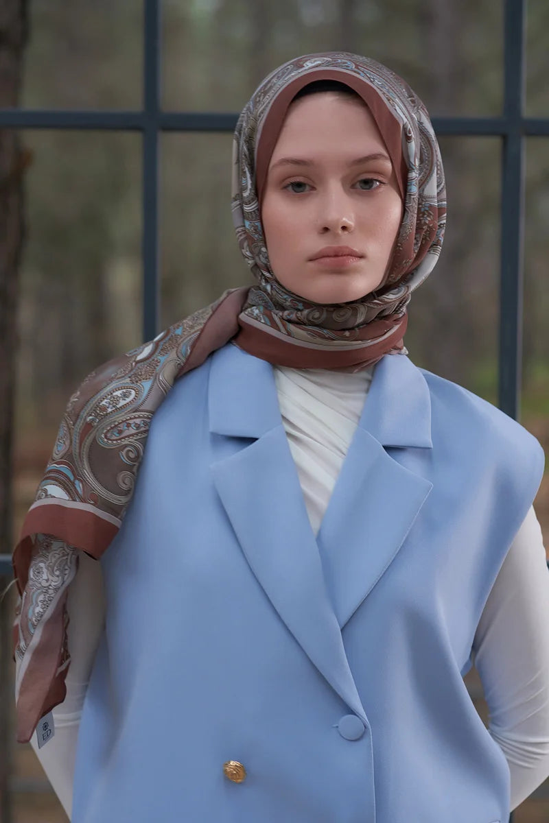 Heritage Gazel Şal - Kahverengi