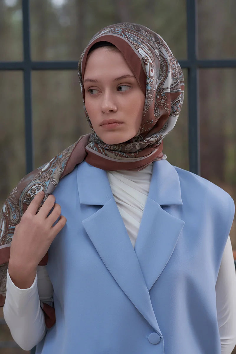 Heritage Gazel Şal - Kahverengi