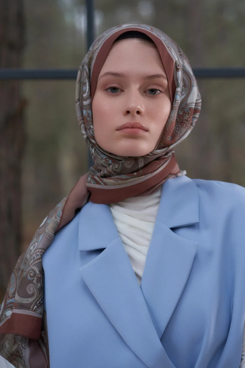 Heritage Gazel Şal - Kahverengi