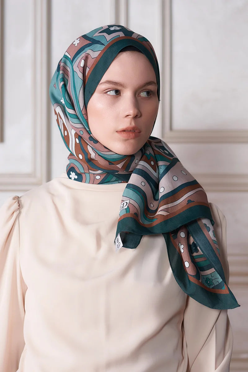 Heritage Nefha Şal - Koyu Yeşil