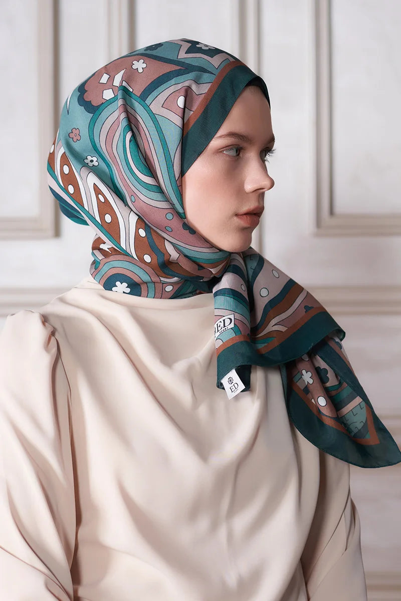 Heritage Nefha Şal - Koyu Yeşil