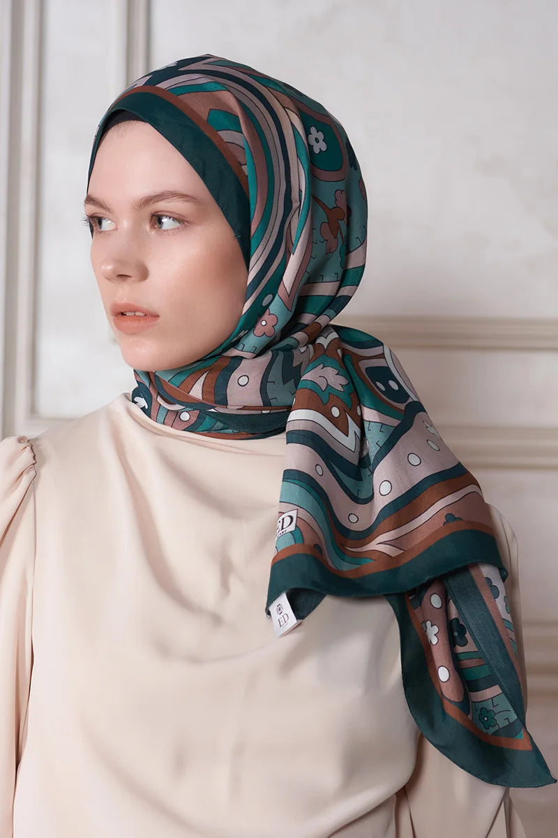 Heritage Nefha Şal - Koyu Yeşil