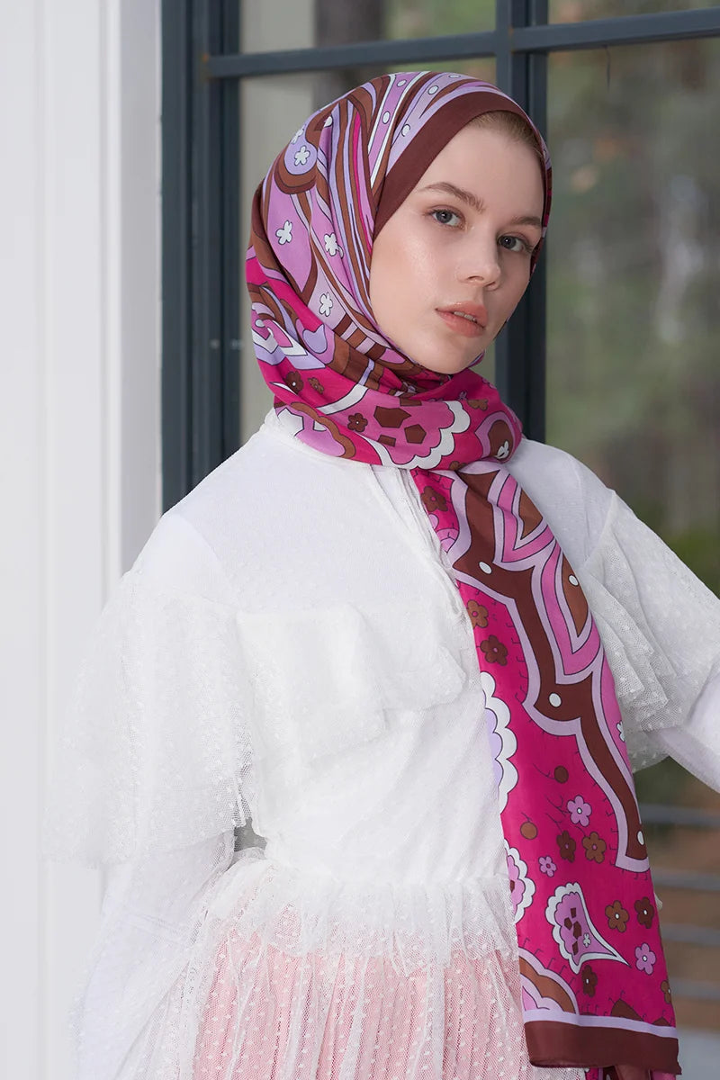 Heritage Nefha Shawl - Plum