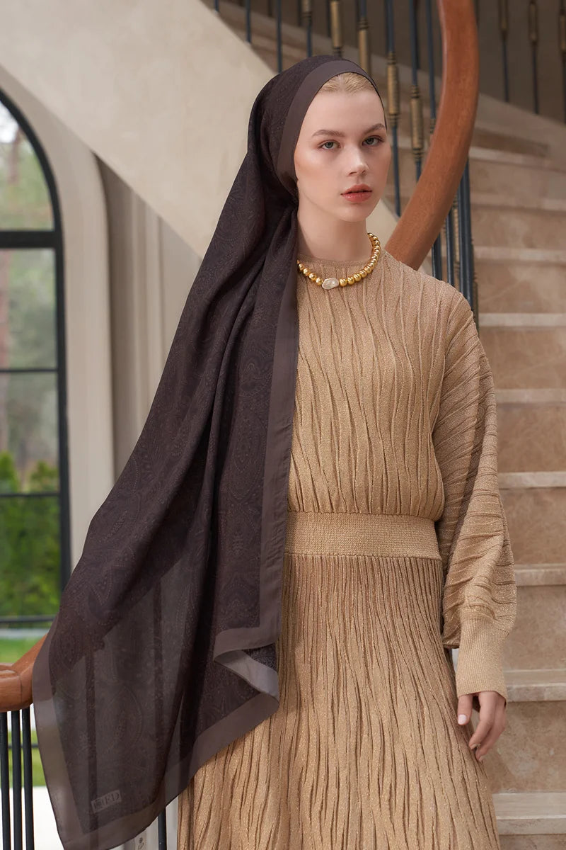 Heritage Saye Şal - Kahverengi