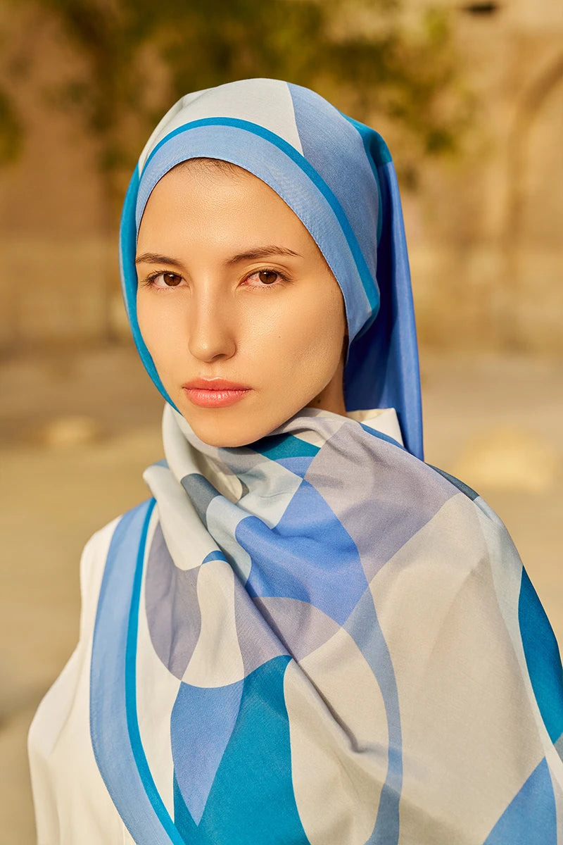 Ashen Floss Viscose Shawl - Lilac