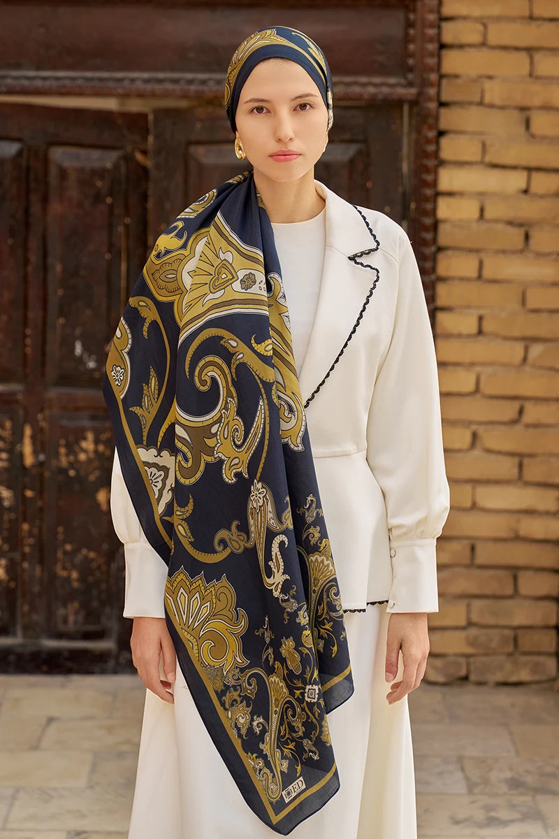 Bramble Floss Viscose Shawl - Gold