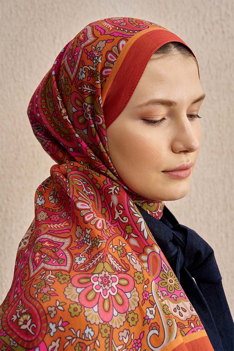 Celebrity Bliss Shawl - Orange