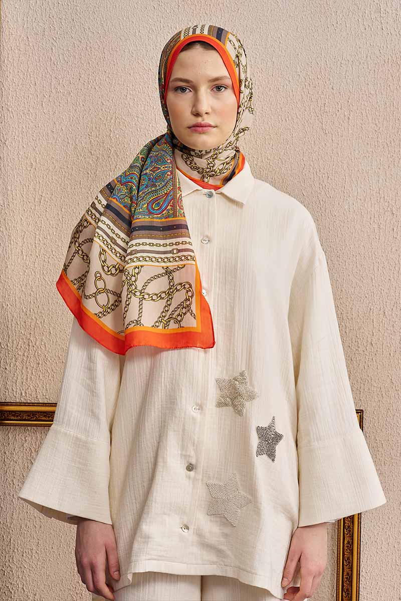 Celebrity Lustre Şal - Turuncu