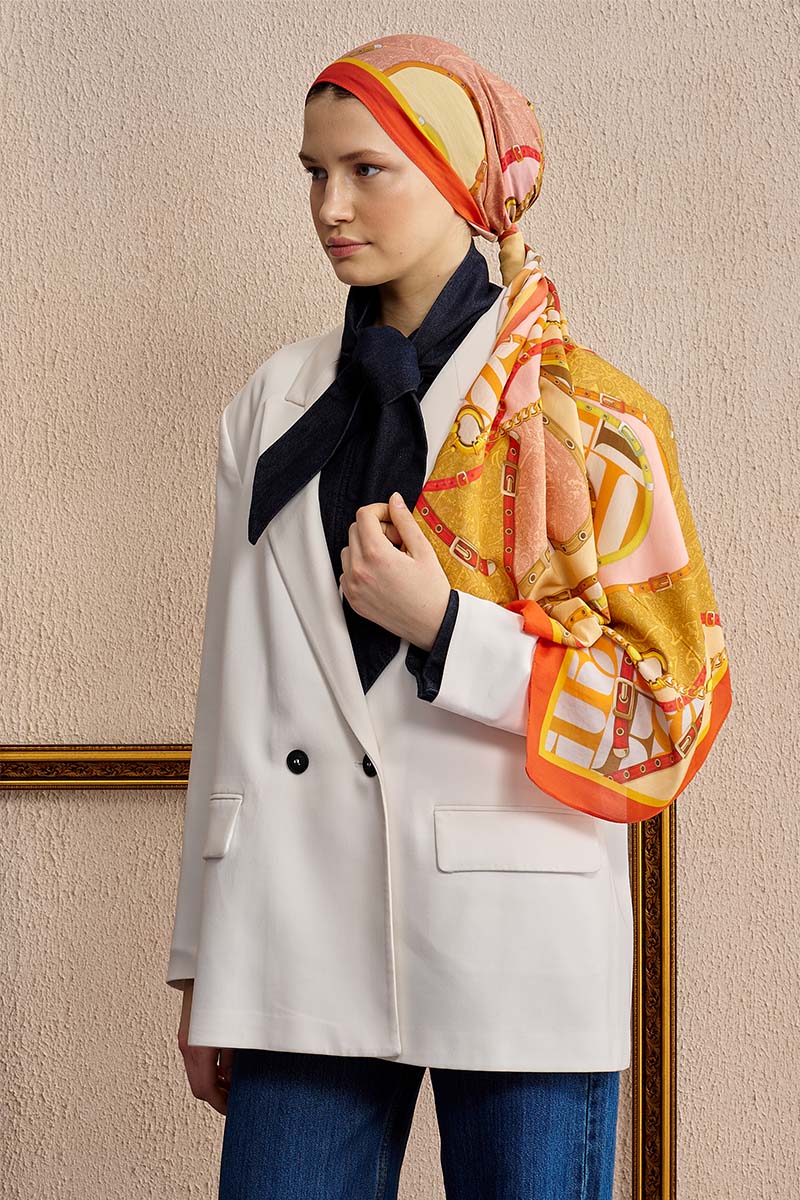 Celebrity Pietra Shawl - Orange