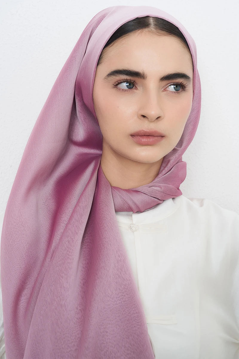 Çift Kat Janjan Şal - Pembe