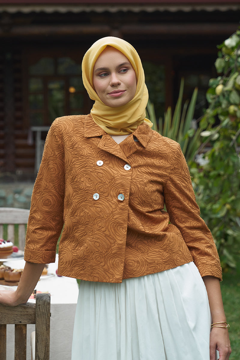 Classic Collection Modal Eşarp - Koyu Sarı