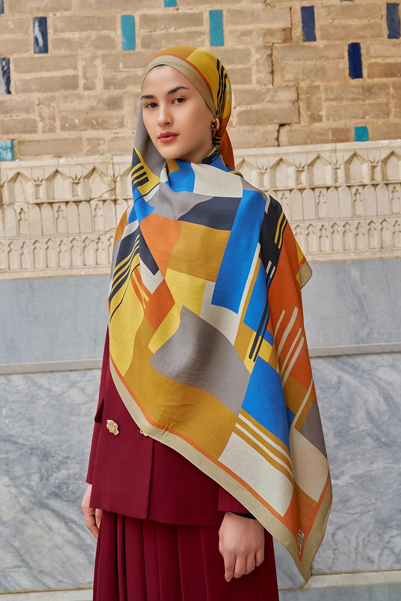 Clover Floss Viscose Shawl - Beige