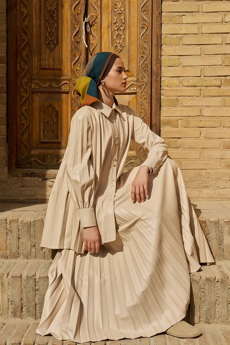 Clover Floş Viskon Şal - Yağ Yeşili