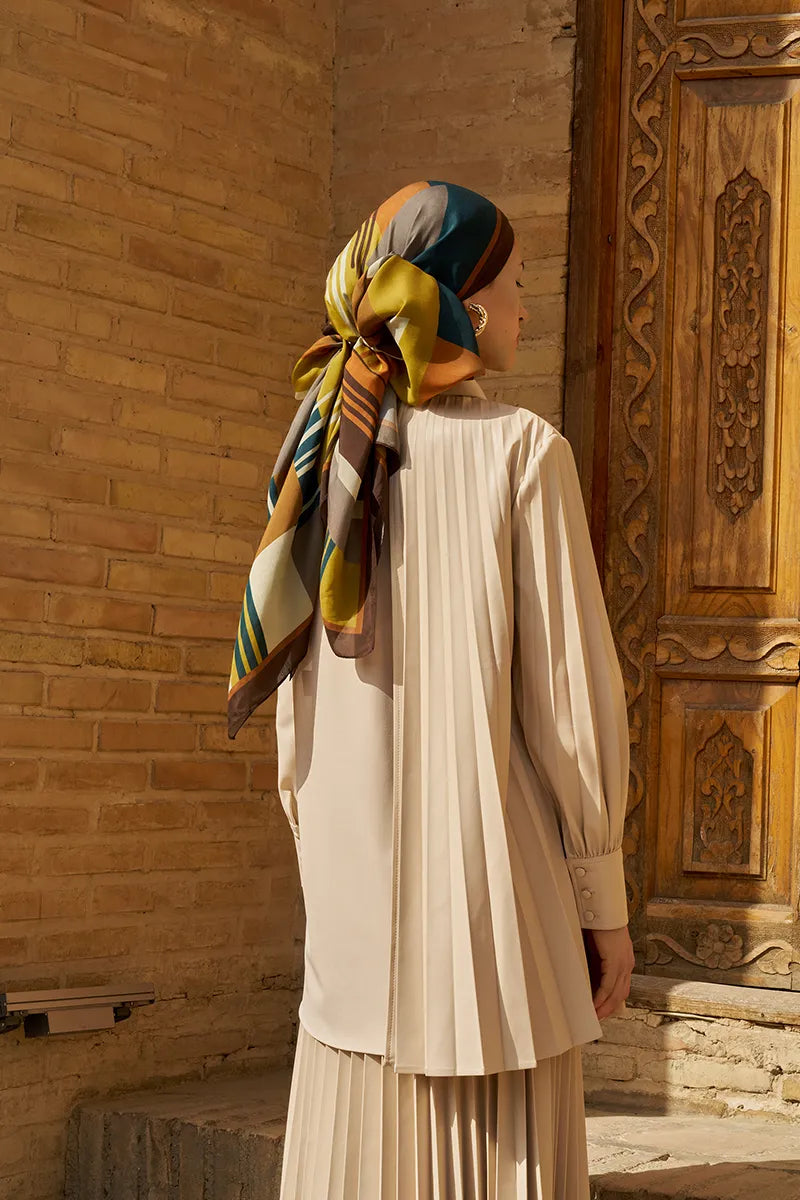 Clover Floss Viscose Shawl - Olive Green