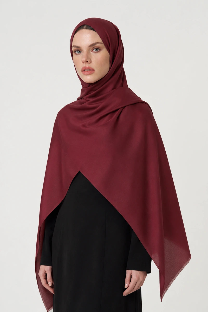 Core İpek Şal - Bordo