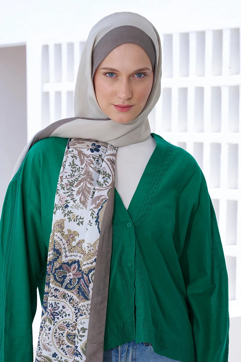 Curated Ethnic Shawl - Mink
