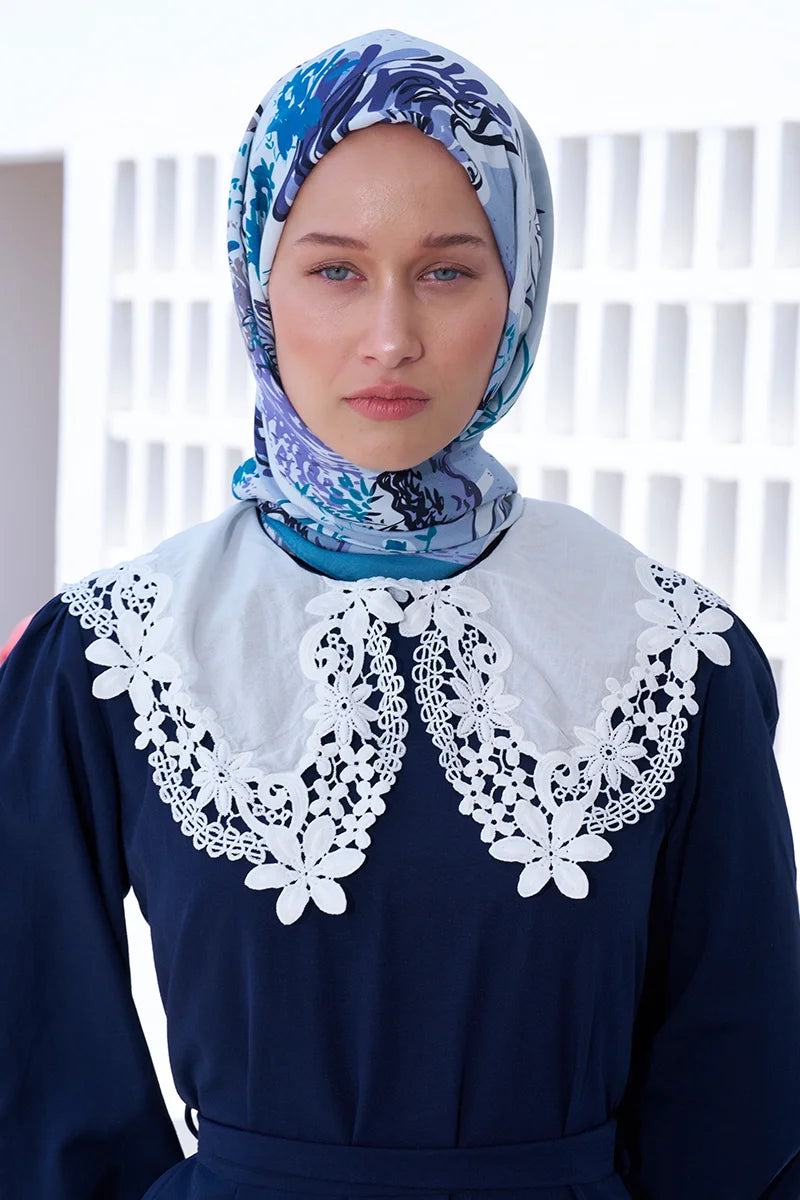 Curated Forest Şal - Mavi