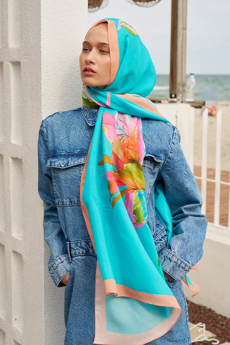 Curated Lilium Şal - Cam Göbeği