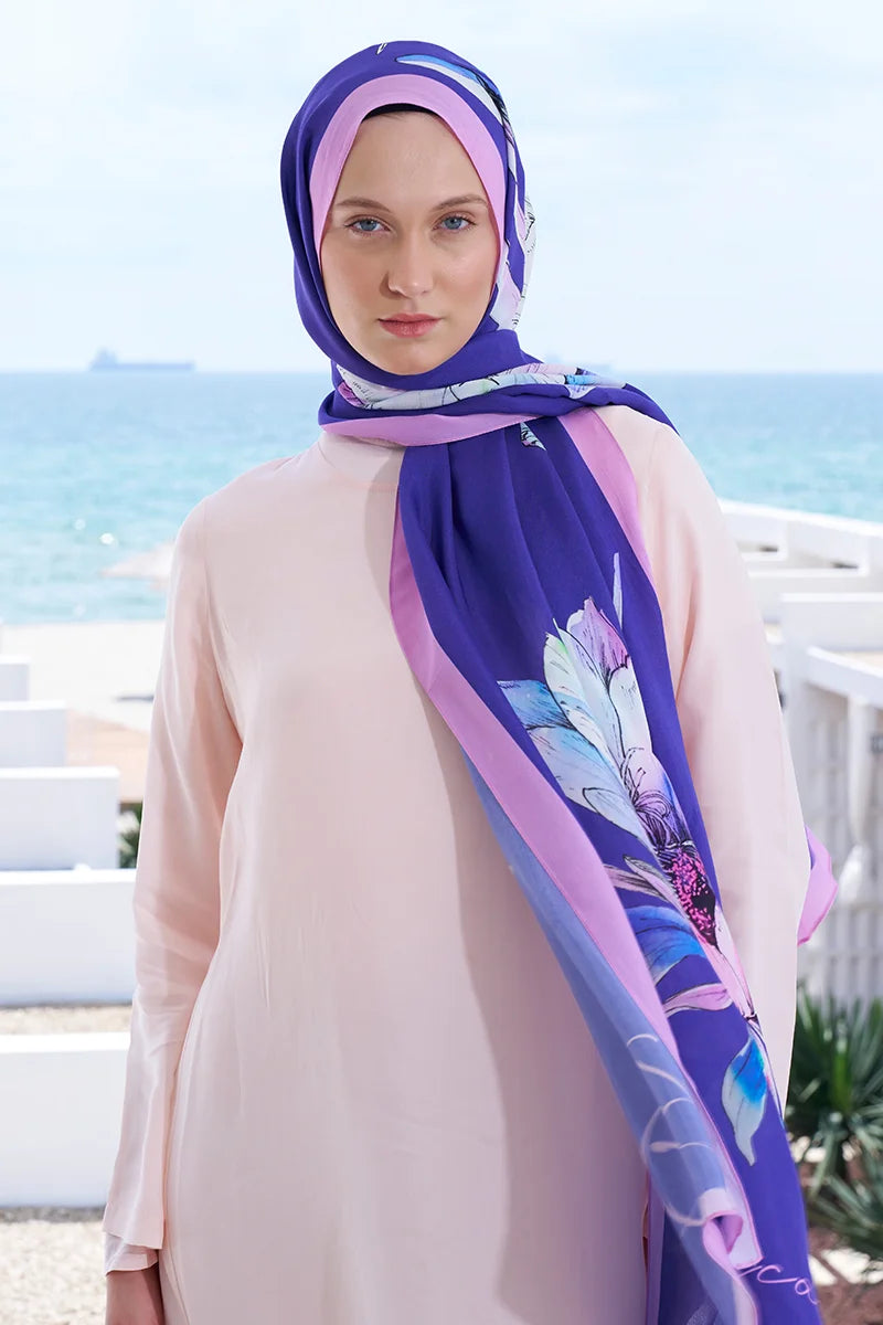 Curated Lilium Shawl - Purple
