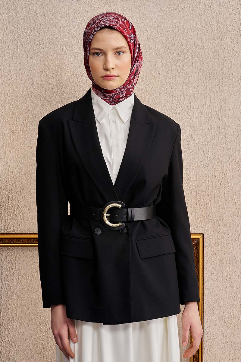 Vision Art Collection Eclipse Scarf - Claret Red