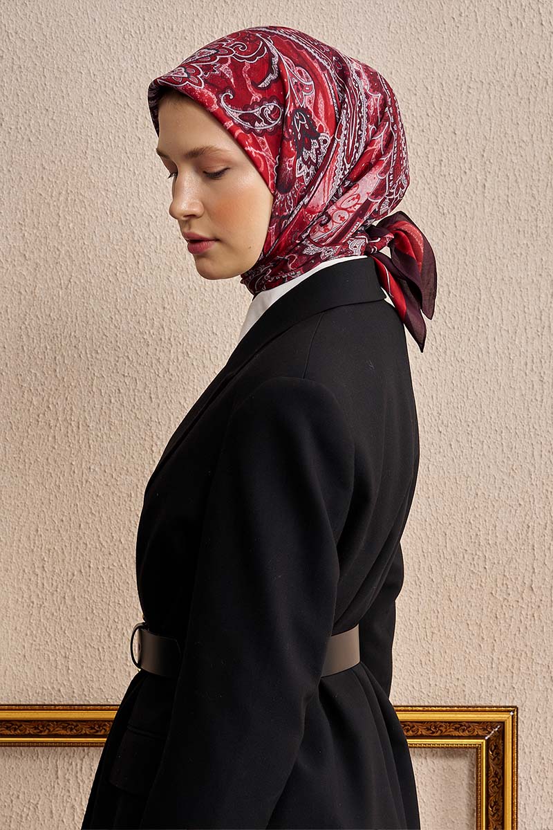 Vision Art Collection Eclipse Eşarp - Bordo