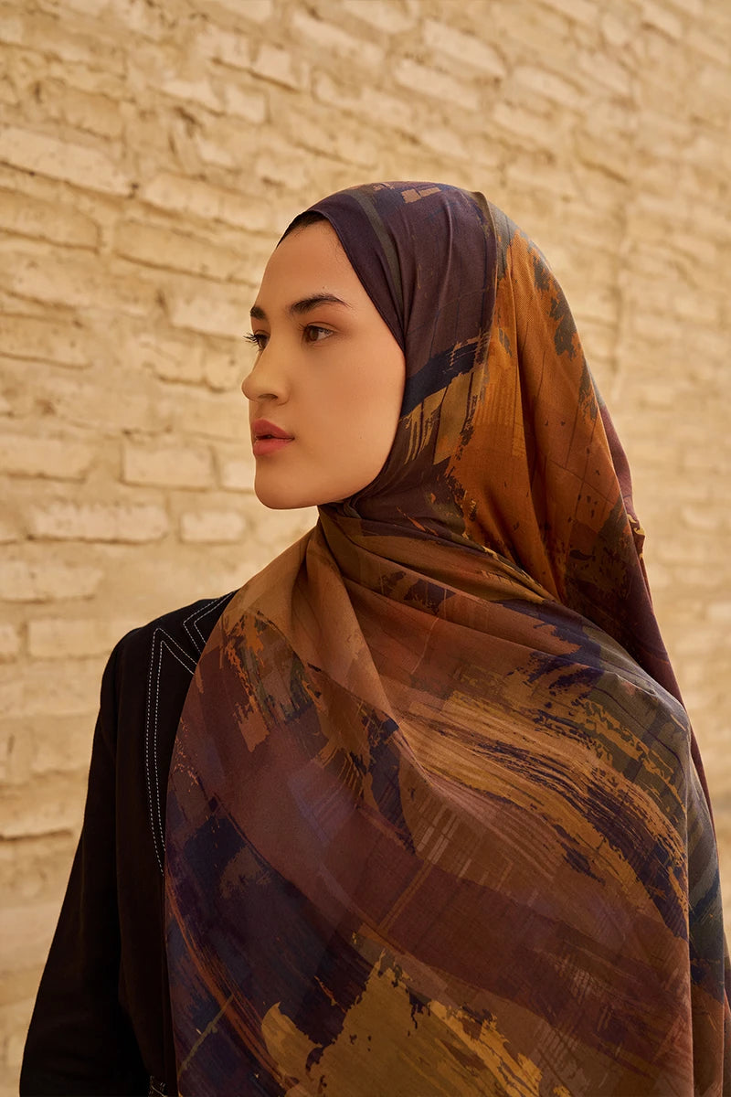 Fearless Pamuk Modal Şal - Acı Kahve