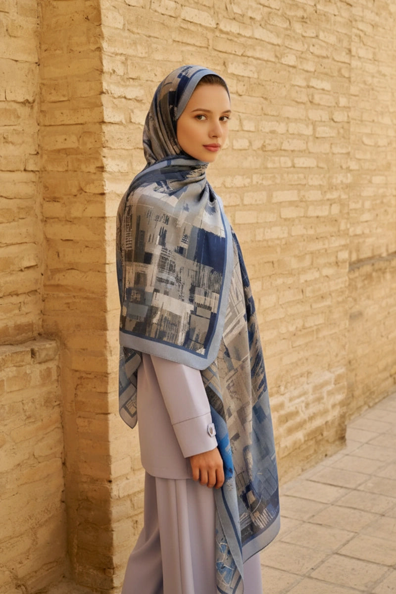 Fearless Pamuk Modal Şal - Mavi