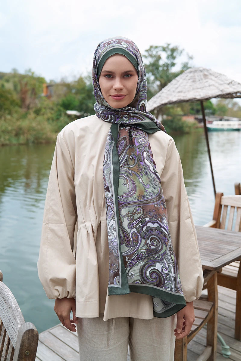 Heritage Gazel Şal - Yeşil