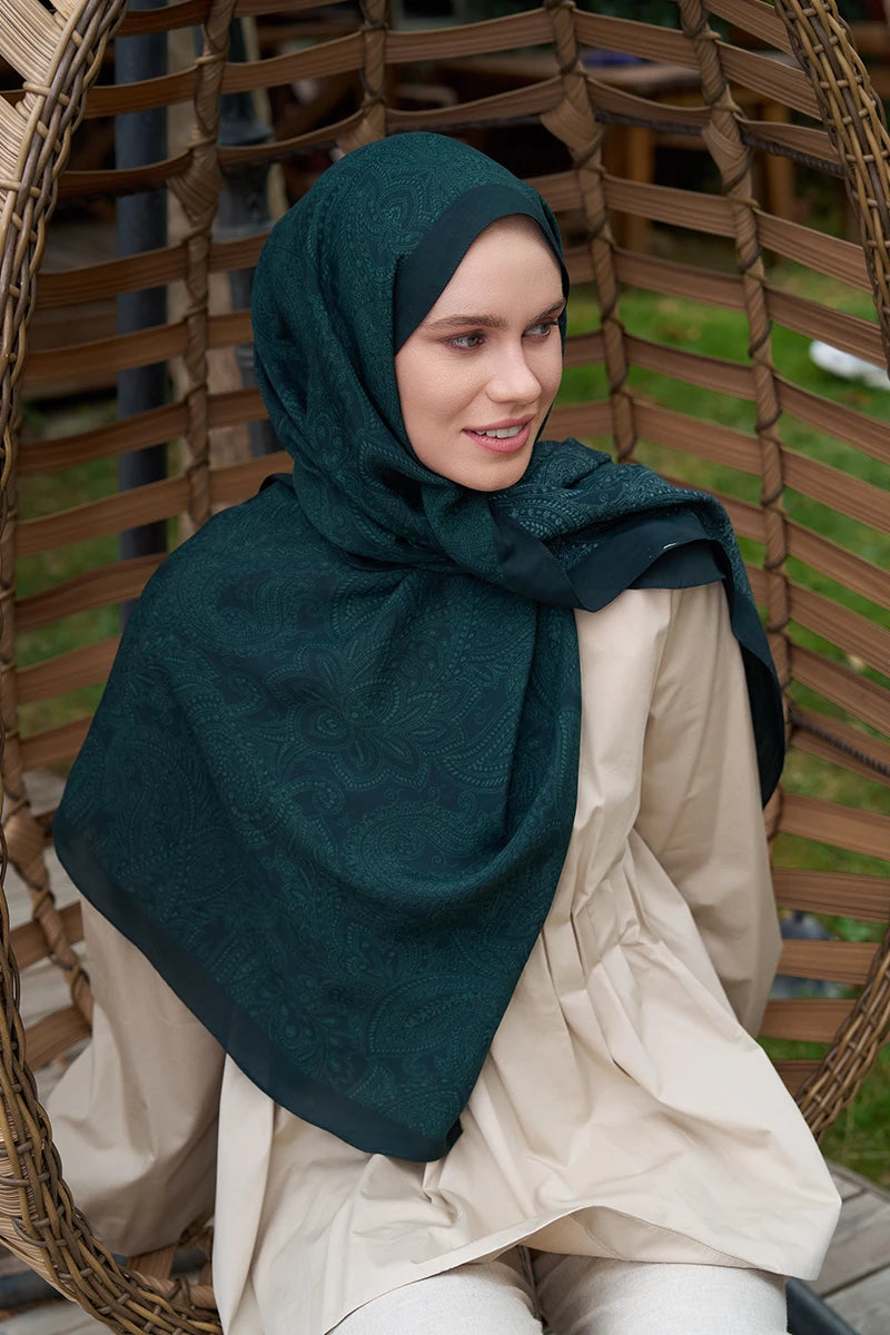 Heritage Saye Şal - Zümrüt Yeşili