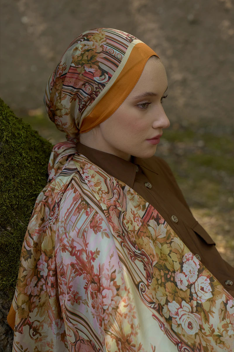 Inspired Esperanza Pattern Shawl - Orange