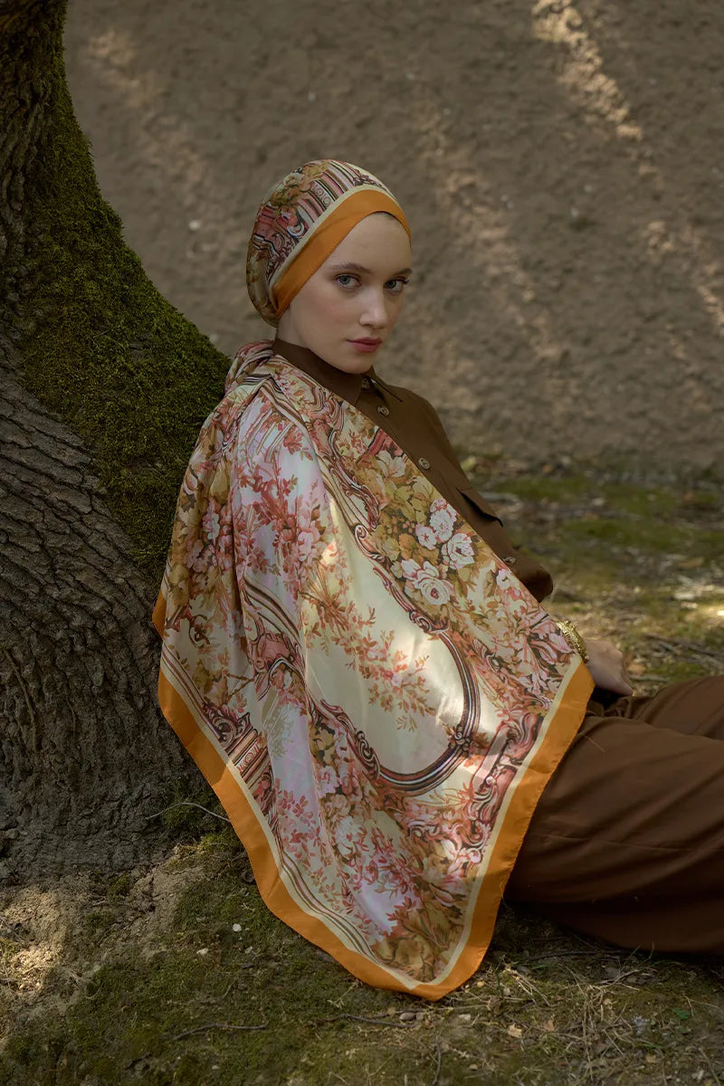 Inspired Esperanza Pattern Shawl - Orange