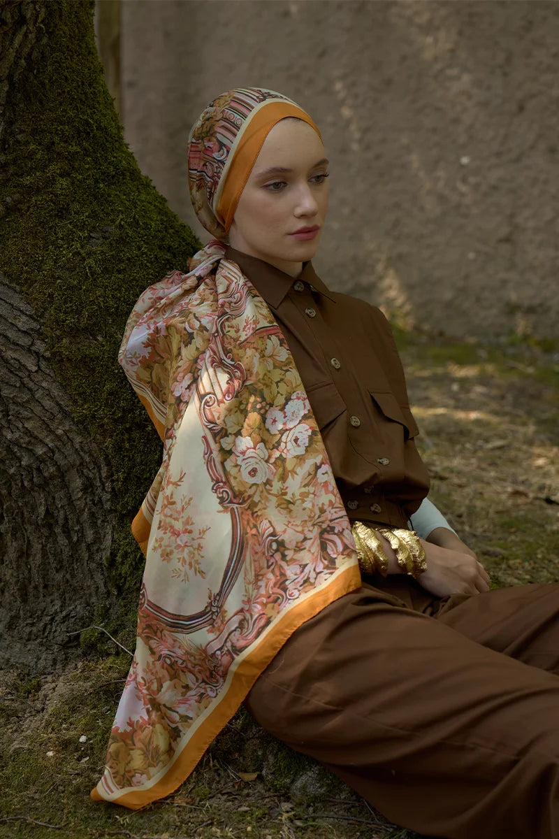 Inspired Esperanza Pattern Shawl - Orange