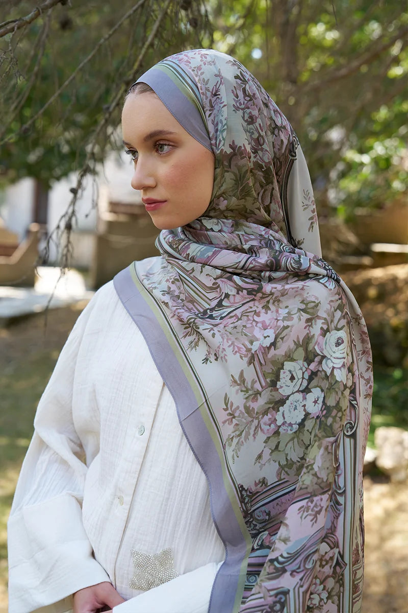 Inspired Esperanza Pattern Shawl - Gray